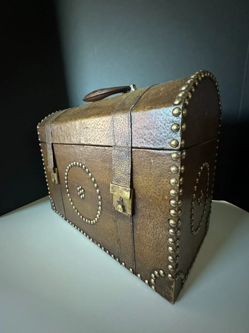 Vintage Style Studded Storage Trunk / Decorative Chest